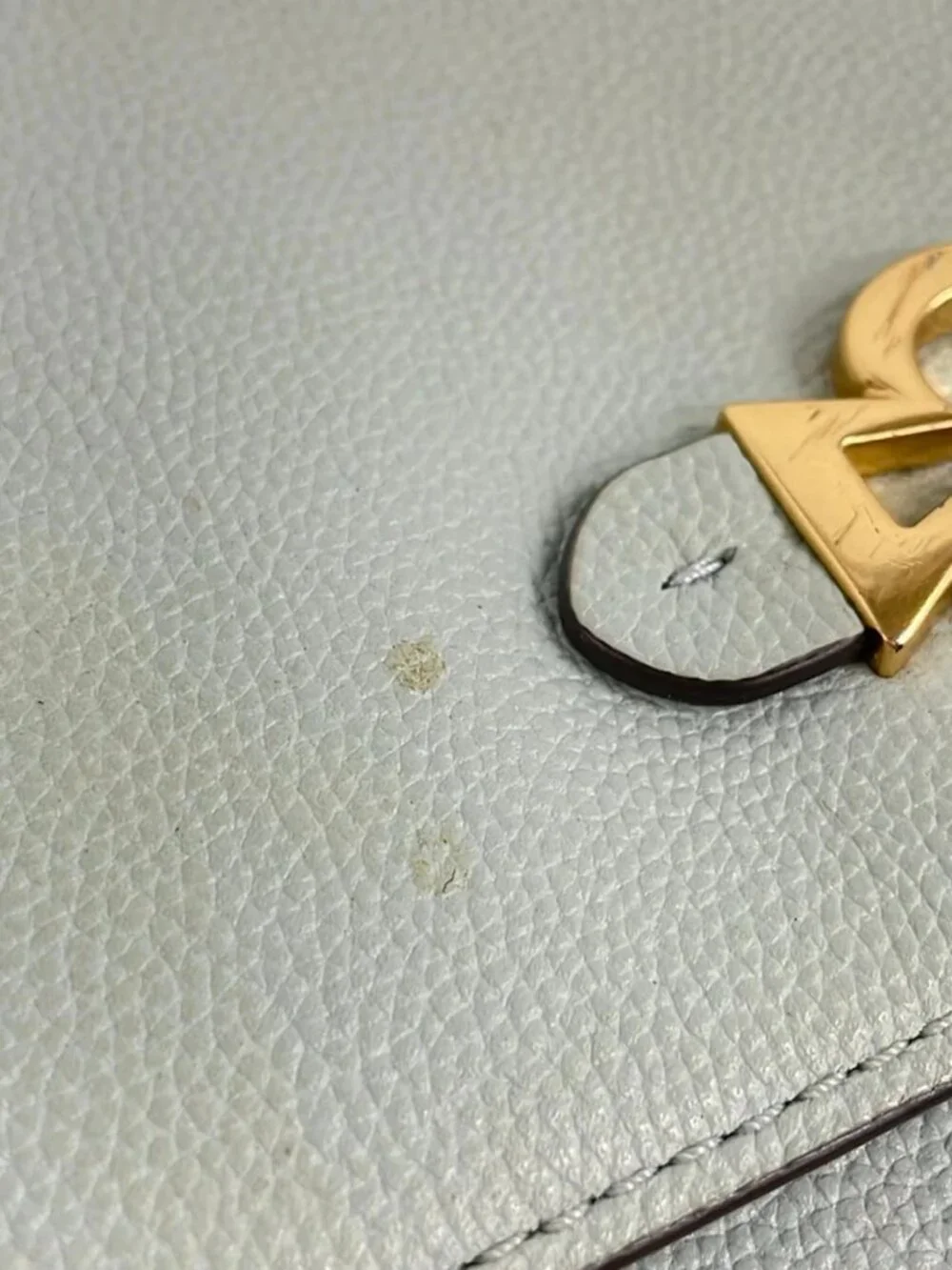 Kate spade PWRU7969 Light Blue Gold Leather Shoulder Bag